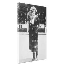 Vintage Zwanzigerjahre Tennis-Mode Gespannte Galerie Drucke
