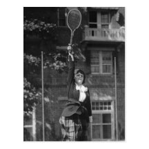 Vintage Zwanzigerjahre Tennis-Mode Postkarten