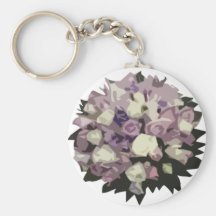Vintager Blumenstrauß-Schlüsselring Schlüsselanhänger