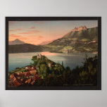 Vintager Fotolithograph Chateau du Duinot Poster