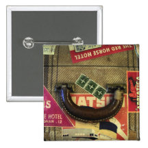 Vintager Koffer Button