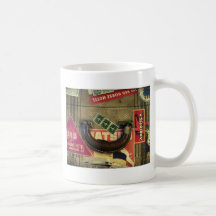 Vintager Koffer Kaffee Haferl