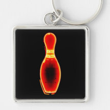 Vintager NeonBowlingPin Schlüsselband
