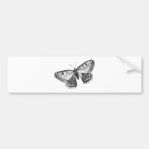 Vintager Schmetterling Auto Sticker