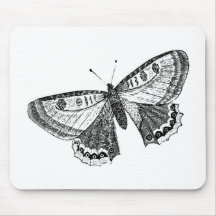 Vintager Schmetterling Mauspads