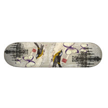 Vintager Vogelleuchter Chic Paris Personalisierte Skateboards