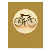 Vintages Fahrrad Postkarten