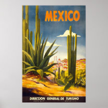 Vintages Mexiko Plakate