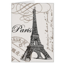 Vintages Paris… notecard Karte