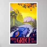 Vintages Reise-Plakat Griechenland