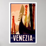 Vintages Reise-Plakat Venedig