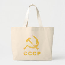 Vintages russisches Symbol Leinentasche