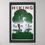 Vintages wanderndes Kunst-Plakat