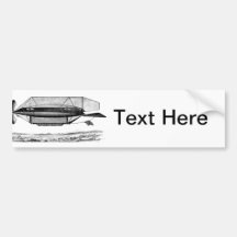 Vintages Zellen-lenkbar-viktorianisches Luftschiff Autosticker