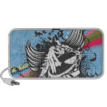 Vinylturntabler ainbow winged Diskjockeyvektor II iPod Speaker