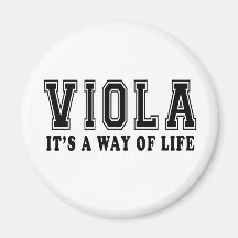 Viola ist es Lebensart Magnets