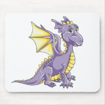 Violette de dragon tapis de souris