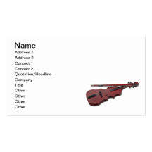 ViolinAndBow012511, Name, Adresse 1, Adresse 2,… Visitenkarten Vorlagen