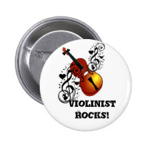 Violine, Liebhaber bei Heart_ Anstecknadelbuttons