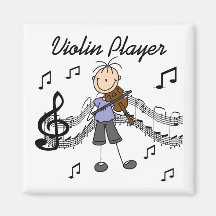 Violinen-Spieler-Magnet Kühlschrankmagnet