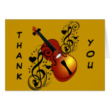 Violon, amant chez Heart_ Cartes De Vœux