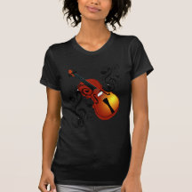 Violon, amant chez Heart_ T-shirt