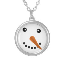 VISAGE DE BONHOMME DE NEIGE BIJOUTERIE PERSONNALISÉE