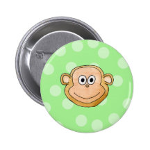 Visage de singe badge