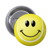 Visage de smiley de balle de tennis pin's