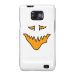 Visage effrayant. Grimace de monstre dans l'orange Coque Galaxy S2