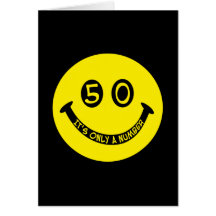 visage souriant du cinquantième anniversaire, c'es cartes de vœux