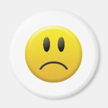 Visage souriant triste magnets pour réfrigérateur
