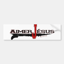 Visier Jésus | Liebe Christus (französische Ausgab Auto Sticker