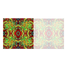Visions psychédéliques de carte photo cartes avec photo