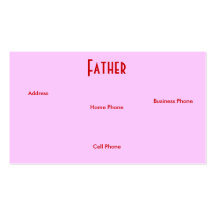 Visitenkarte der Vater-rote gelbe Rosen-I