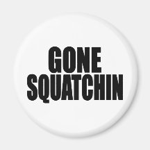 Vitesse de SQUATCHIN ALLÉE par Bobo trouvant Bigfo Aimants Pour Réfrigérateur