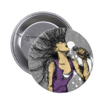 VIVANT ! Chanteur Badges Avec Agrafe