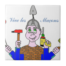 VIVE LES MACONS.png Carreau En Céramique