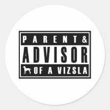 Vizsla Runde Aufkleber