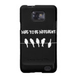 Vögel auf einem Draht - trauen Sie sich, unterschi Galaxy SII Cover