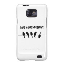 Vögel auf einem Draht - trauen Sie sich, unterschi Samsung Galaxy SII Hüllen