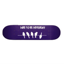 Vögel auf einem Draht - trauen Sie sich, unterschi Personalisierte Skateboards