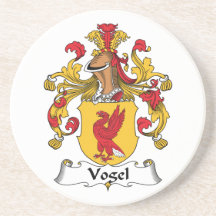 Vogel Family Crest Drink Coaster