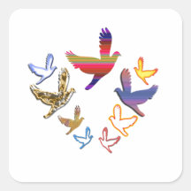 Vögel fliegen:  Hochfliegendes Hoch ist meine Natu Sticker