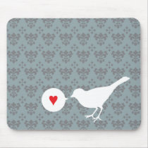 Vogel in Liebe mousepad
