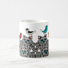 Vogelbeobachtung Kaffeetassen