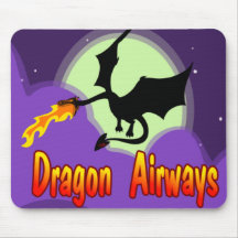 Voies aériennes de dragon de mouche tapis de souris