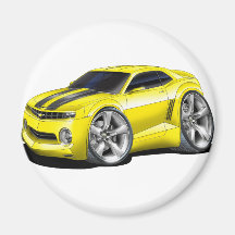 Voiture 2010-11 Jaune-Noire de Camaro Aimant