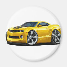 Voiture 2010-12 Jaune-Noire de Camaro Magnets