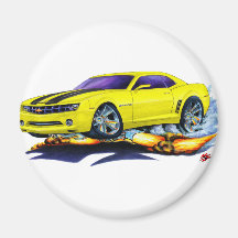 Voiture 2010 Jaune-Noire de Camaro Magnets Pour Réfrigérateur